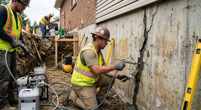 Cracked Foundation Repair in Quitman, GA