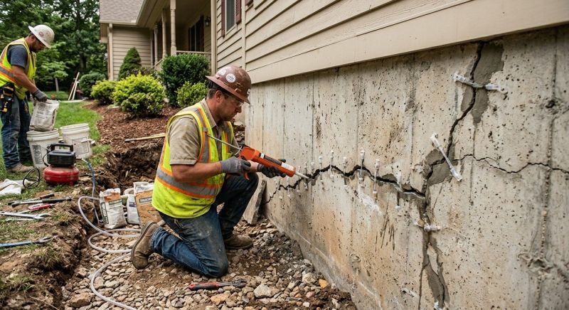 Cracked Foundation Repair in Quitman, GA