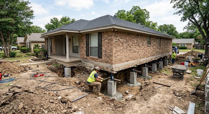 Foundation Pier Leveling in Valdosta, GA