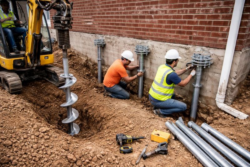 Helical Piers Installation in Valdosta, GA
