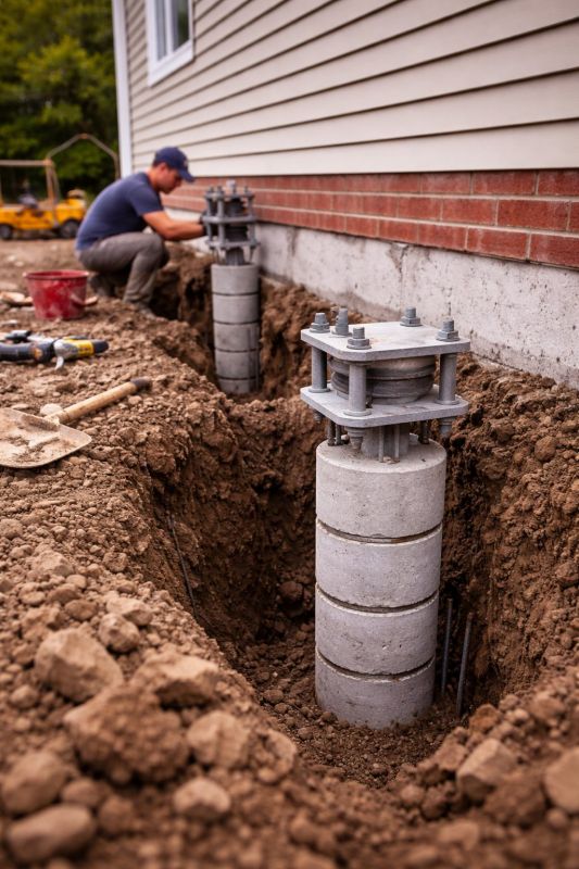Helical Piers Installation in Valdosta, GA