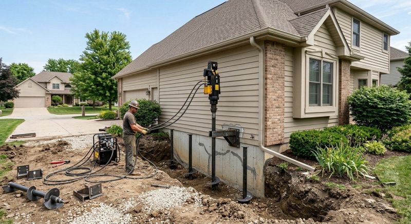 Helical Piers Installation in Valdosta, GA