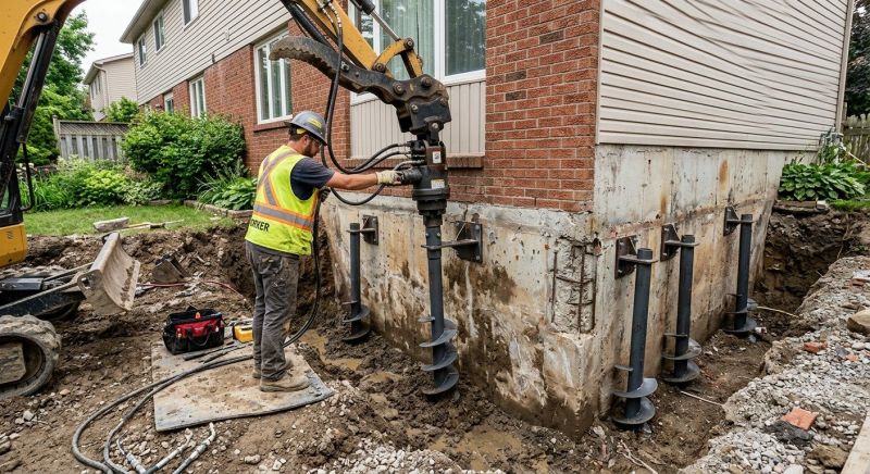 Helical Pile Installation in Valdosta, GA