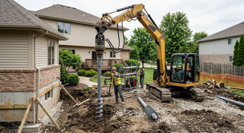 Helical Pile Installation in Valdosta, GA