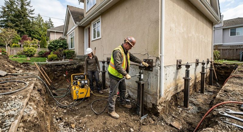 Sinking Foundation Repair in Hahira, GA